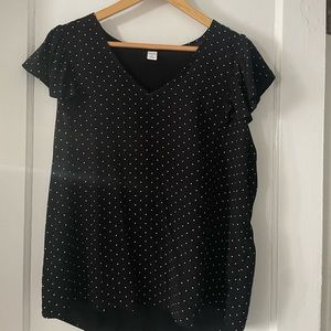 Old Navy polka dot blouse